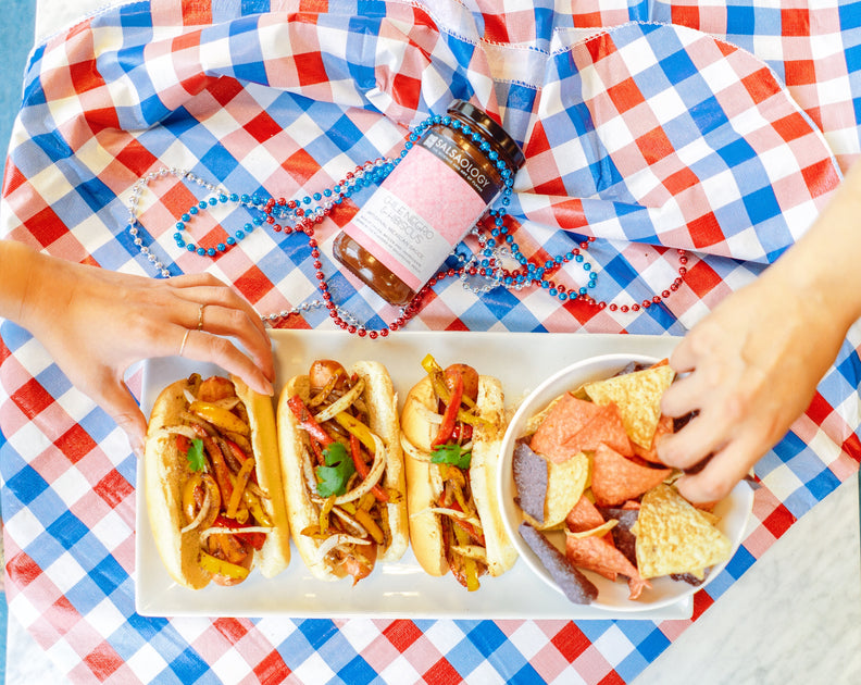 Fajita Hot Dogs – SALSAOLOGY Mexican Simmer Sauces