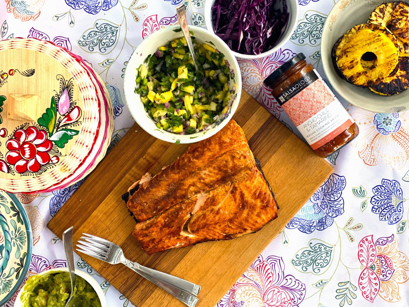 Easy Grilled Salmon and Pineapple Tacos
&ndash; SALSAOLOGY Mexican Simmer Sauces