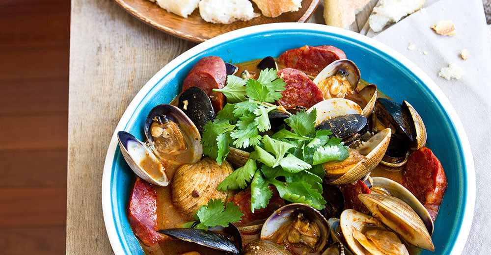 Mussels & Clams with Tequila Ancho Chile Broth – SALSAOLOGY Mexican Simmer Sauces