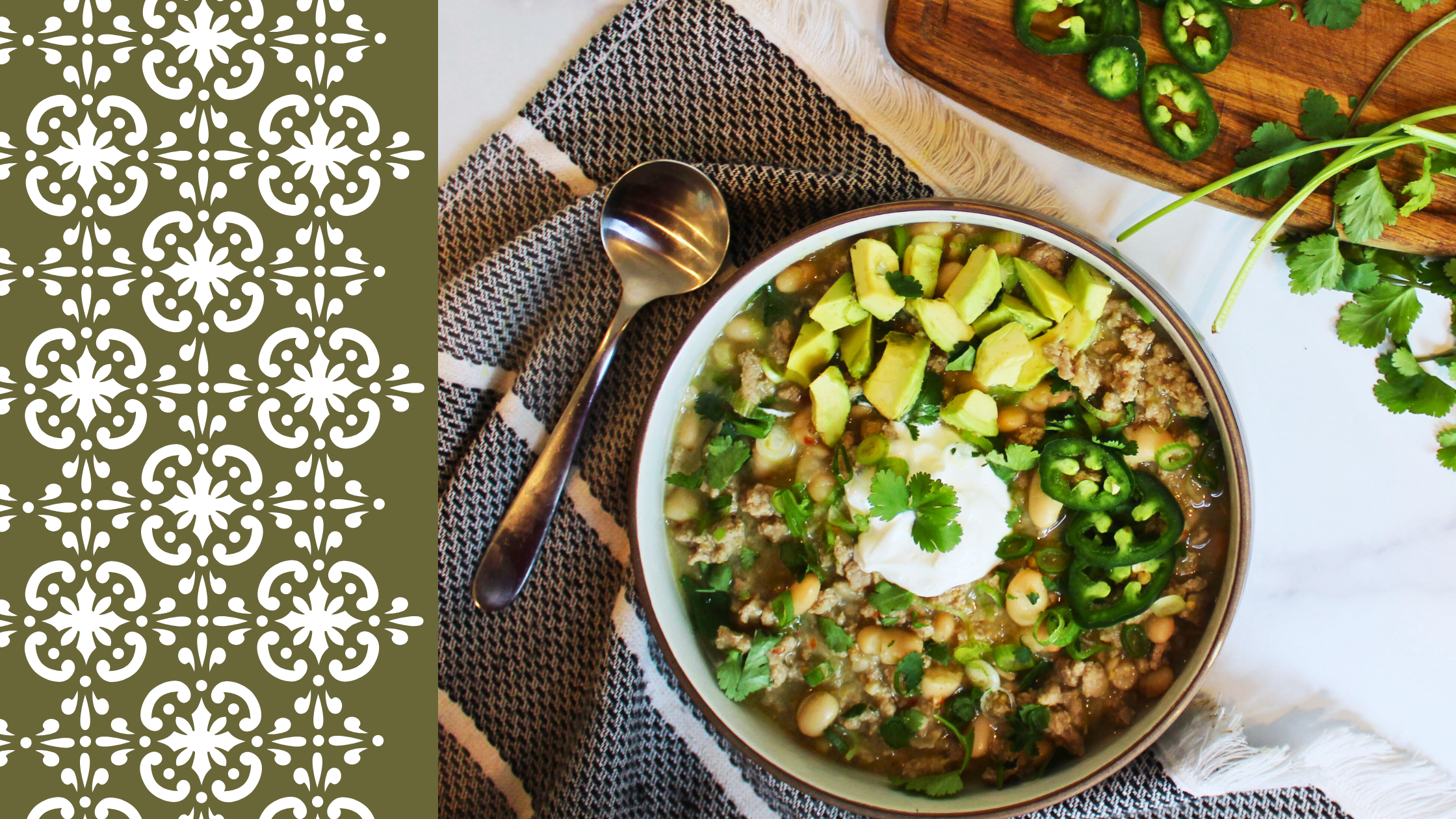 Turkey & White Bean Tomatillo Chili