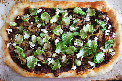Brussels Sprouts and Goat Cheese Flatbread