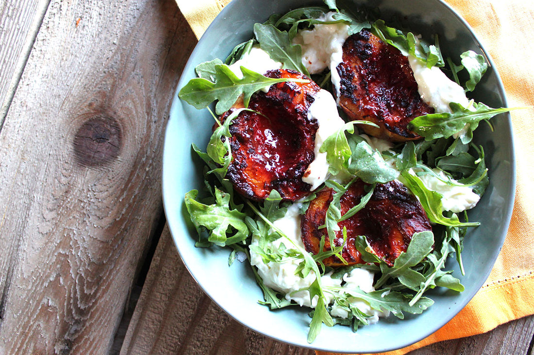 Peach and Burrata Salad
