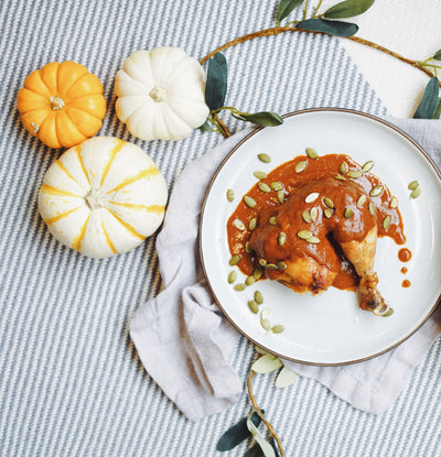 Easiest Pumpkin Mole Chicken