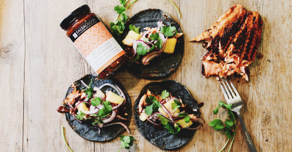 Salmon Tacos with Pineapple
