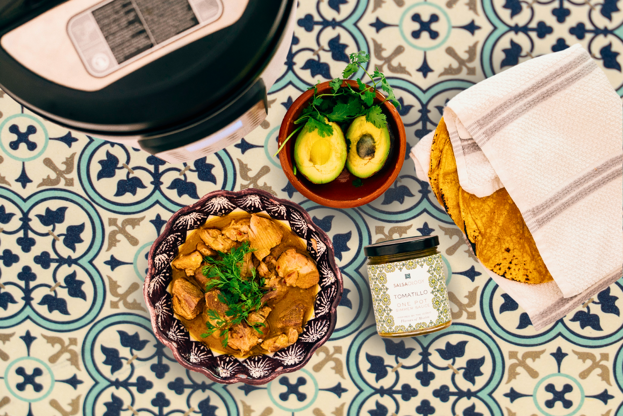 Tomatillo Pork Stew in Instant Pot Pressure Cooker