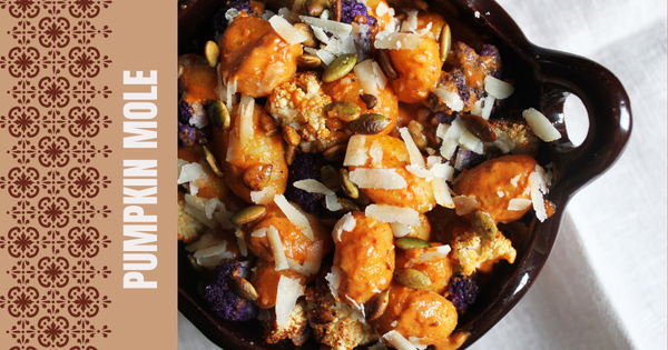 Pumpkin Mole Gnocchi with Cauliflower | Cozy 30-Minute Meal