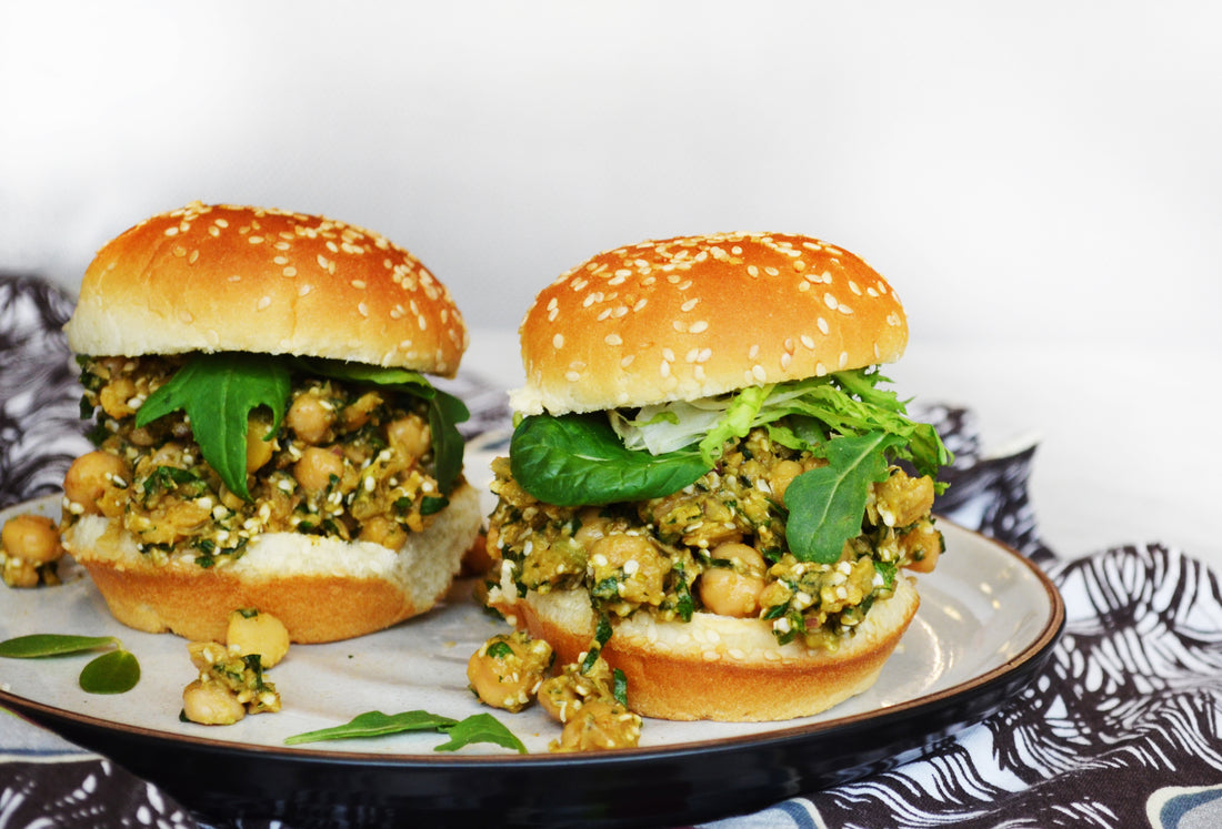 Chickpea Salad Sliders